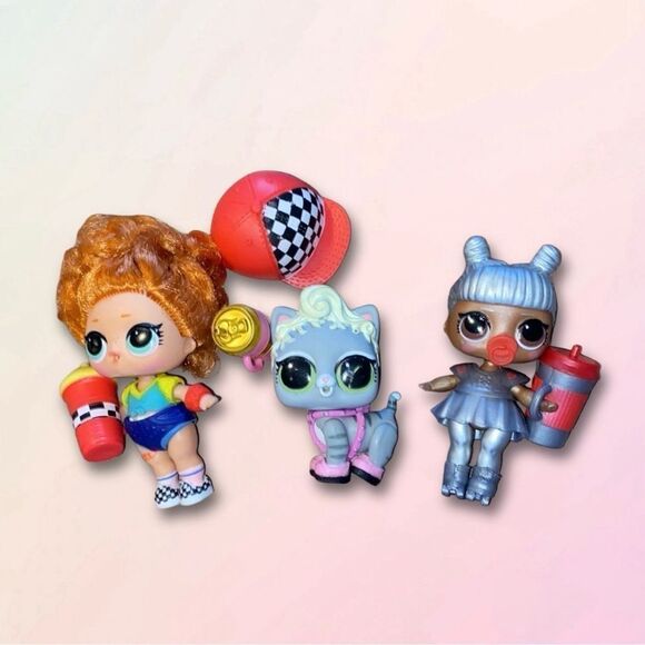 Retro, Early Edition, LOL Dolls, 3 Doll Bundle (#1) - Picture 7 of 7